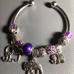 Handmade charm bracelets.